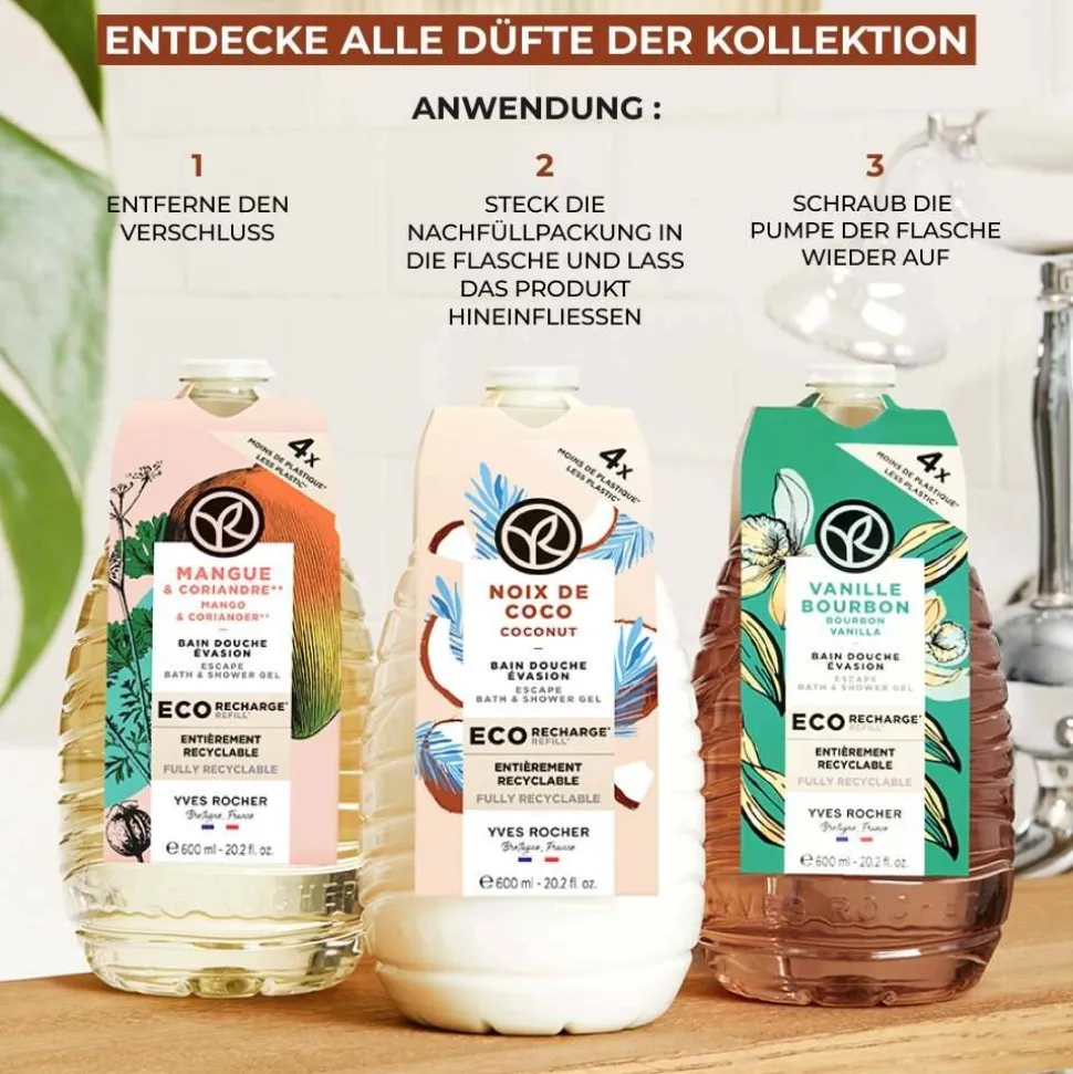 Nachfüllpack Duschgel Kokosnuss