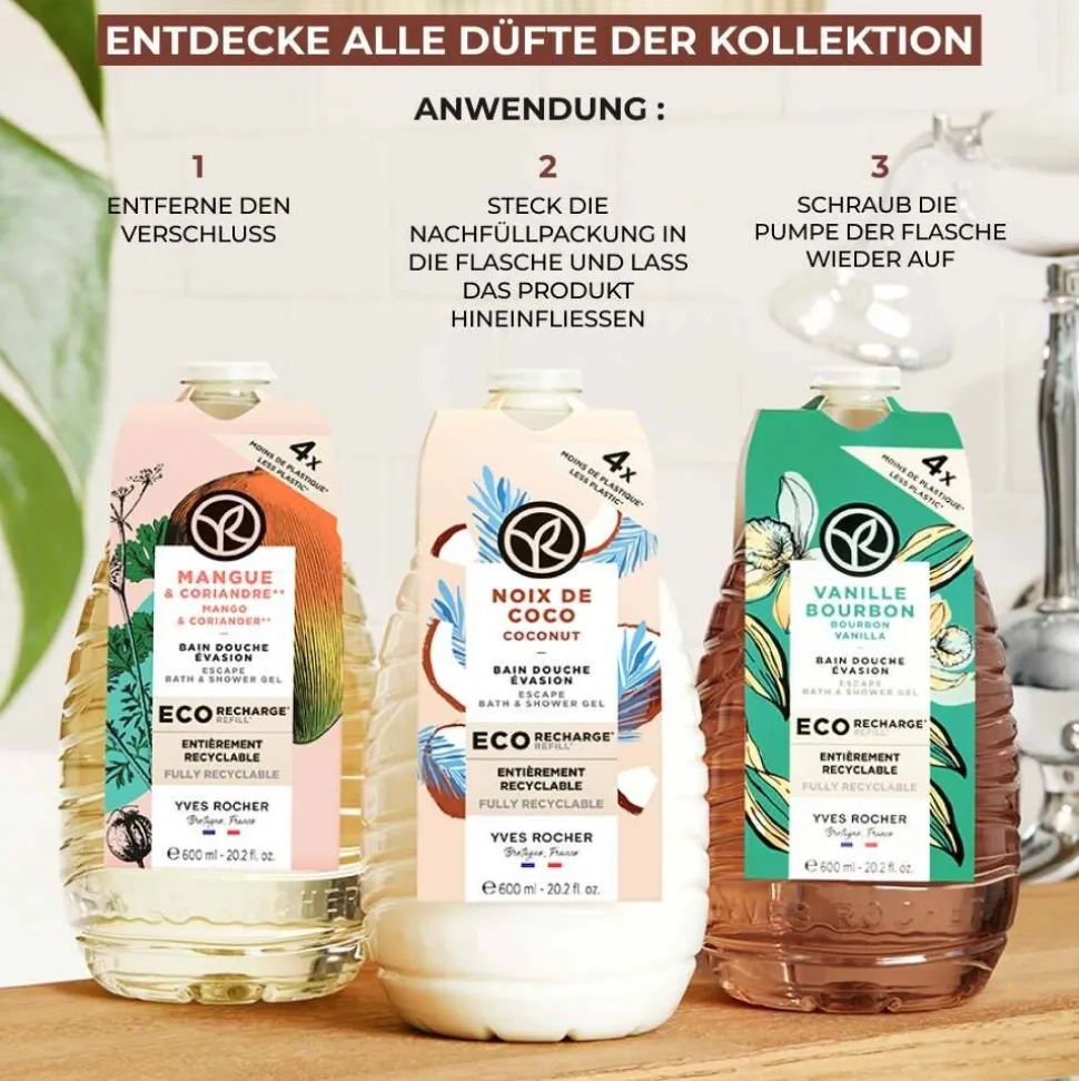Nachfüllpack Dusch-Shampoo Monoi